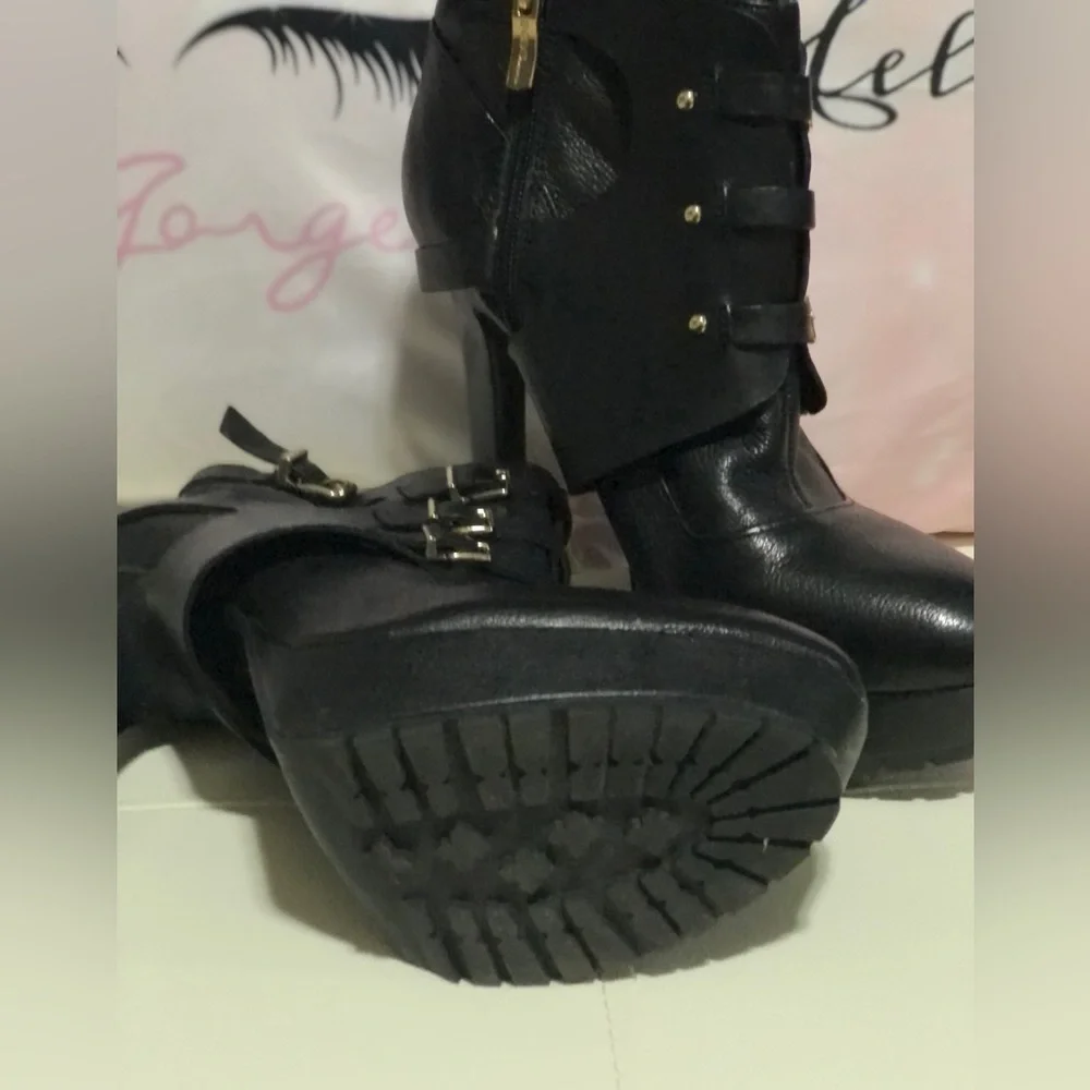 Black Platform Booties